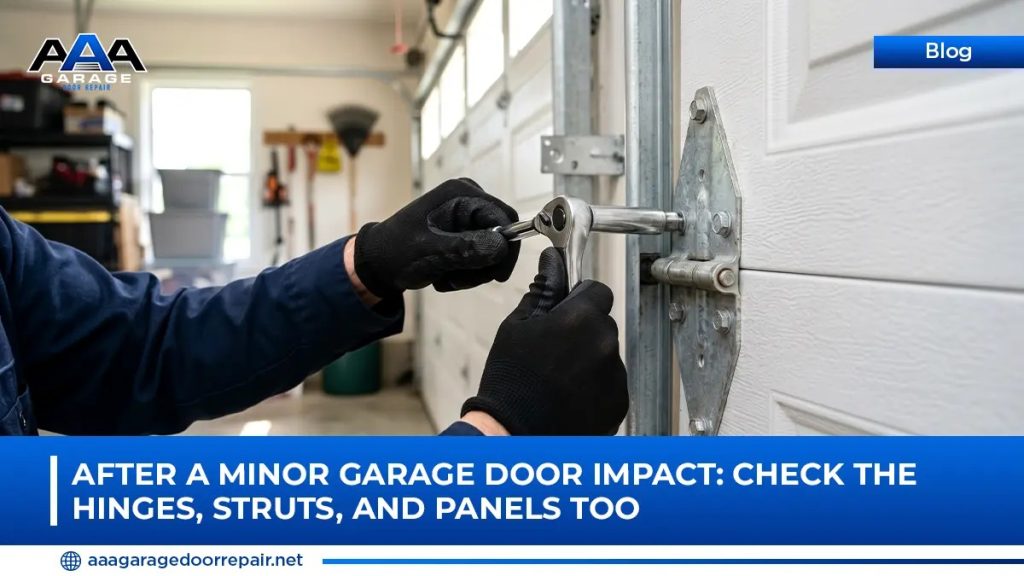 minor garage door impact